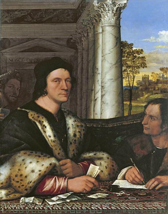 Sebastiano del Piombo Cardinal Carondelet and his Secretary (mk08) oil painting image